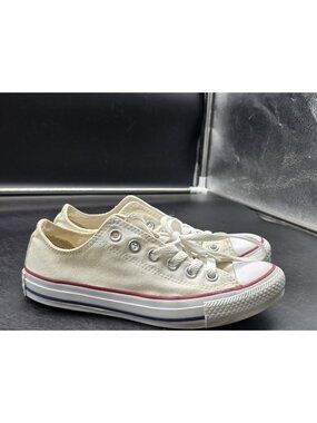 Converse Chuck Taylor All Star Shoes Mens Size 5 White Low Top Sneakers M7652